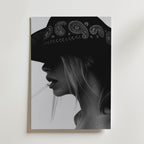 Paisley Brim Profile Poster – canvas utan passepartout