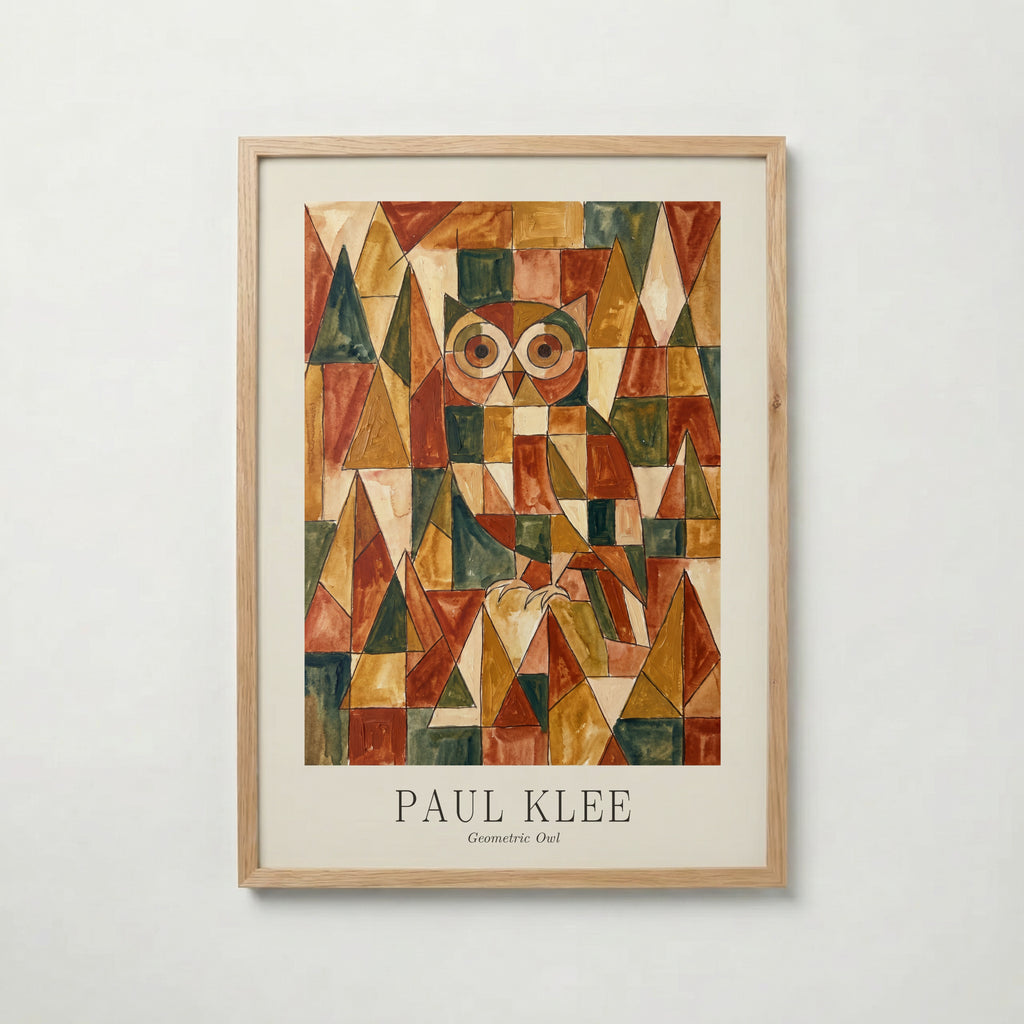 Paul Klee Geometric Owl Poster – ekram