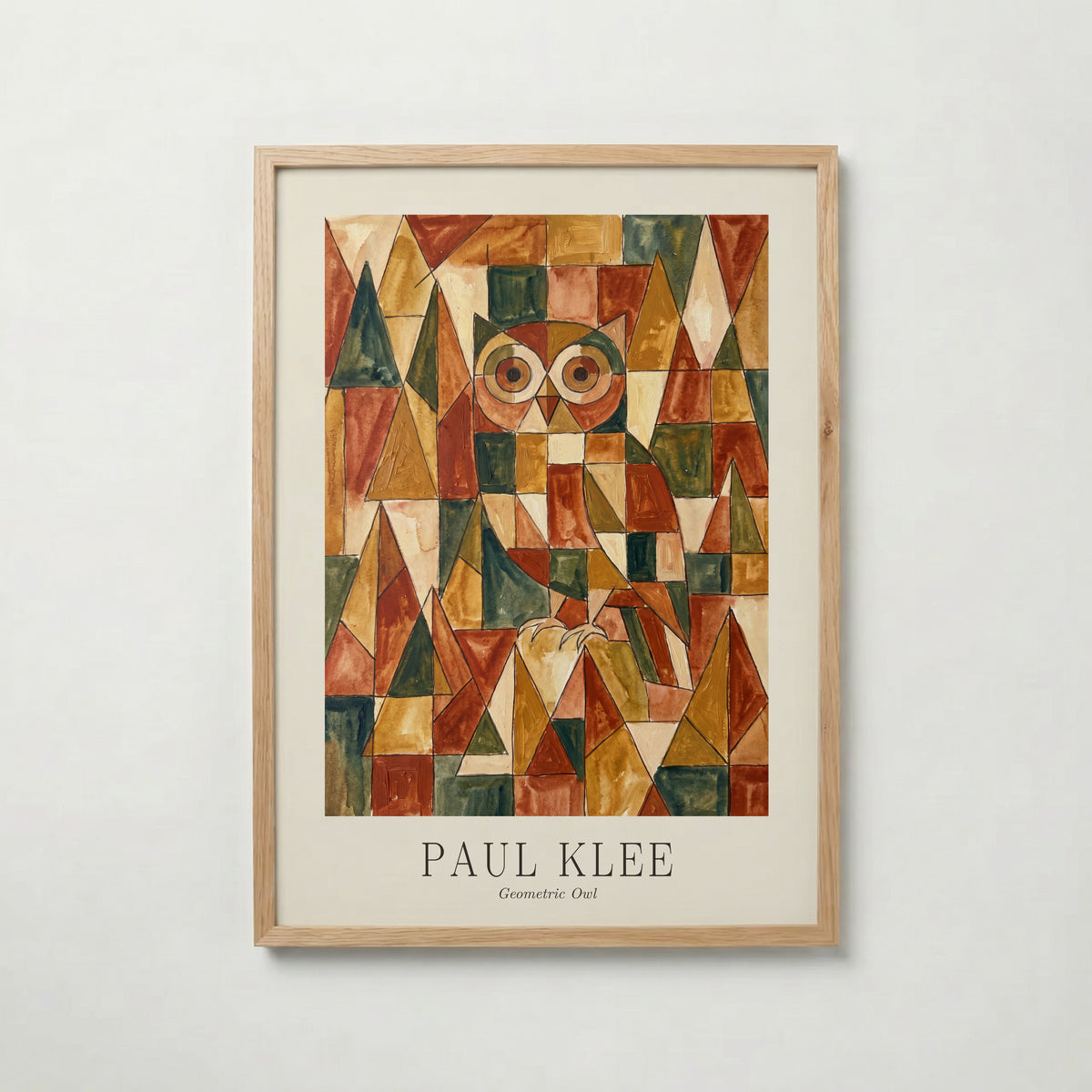 Paul Klee Geometric Owl Poster – ekram