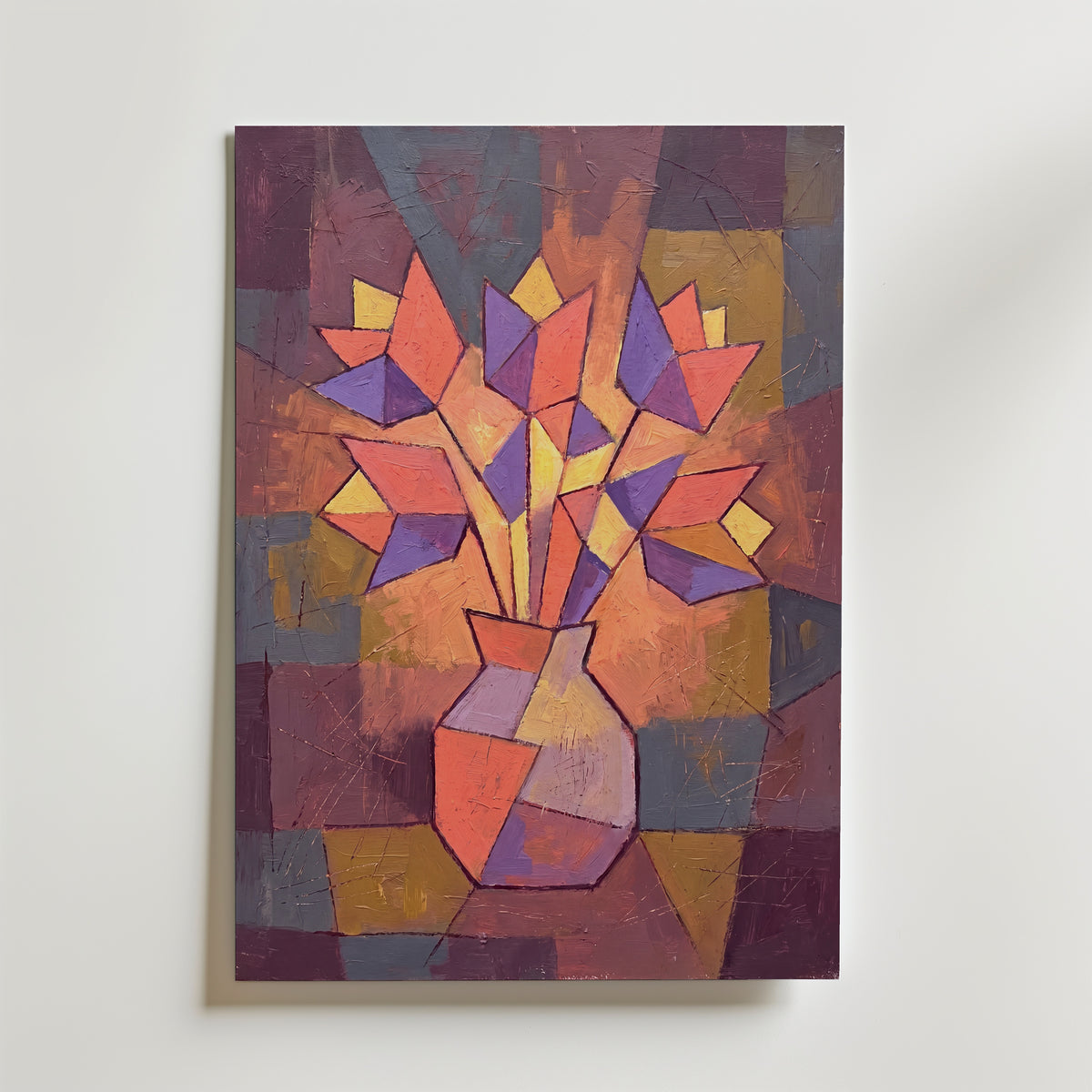 Paul Klee Glowing Vase Poster – canvas utan passepartout