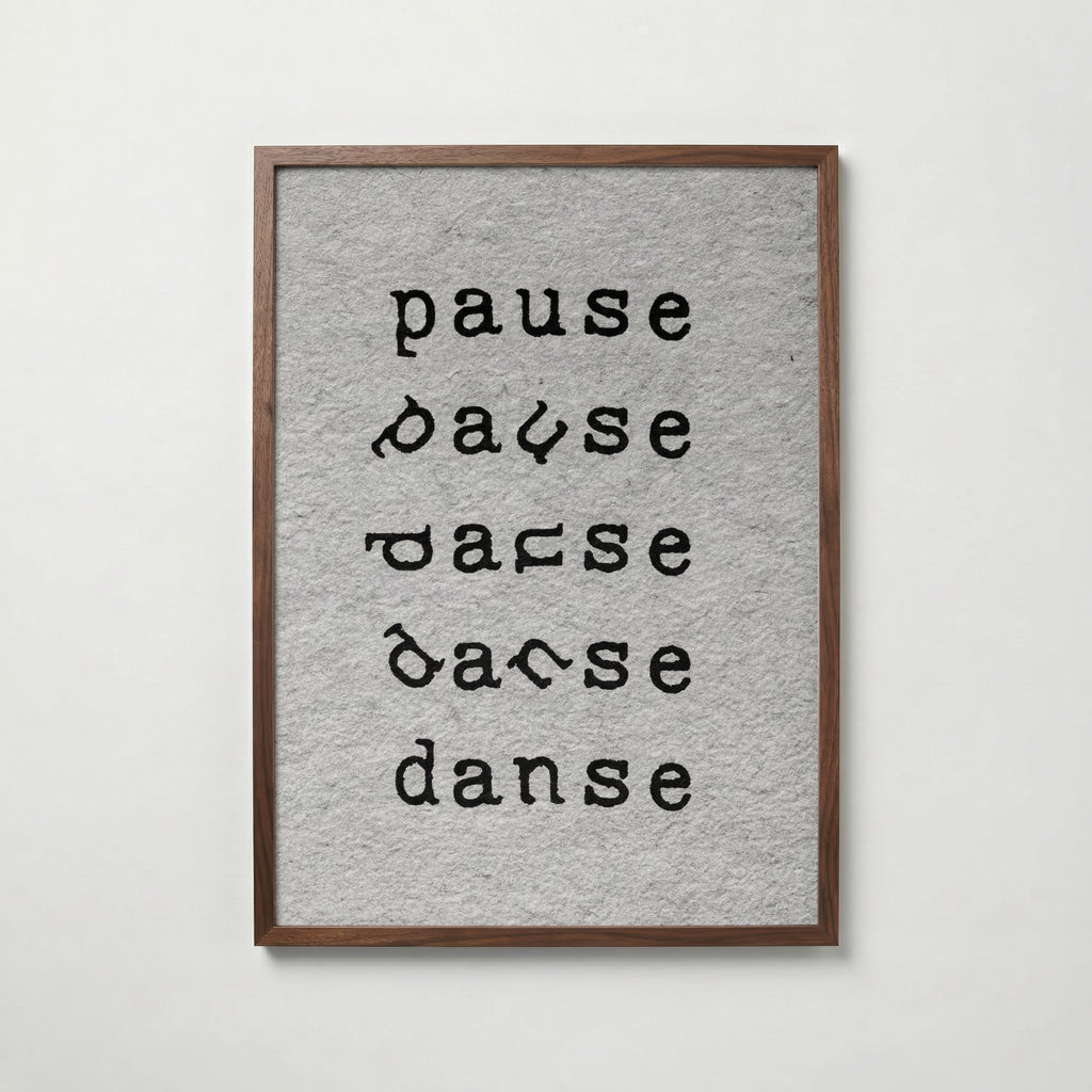 Pause Danse Poster – valnötsram