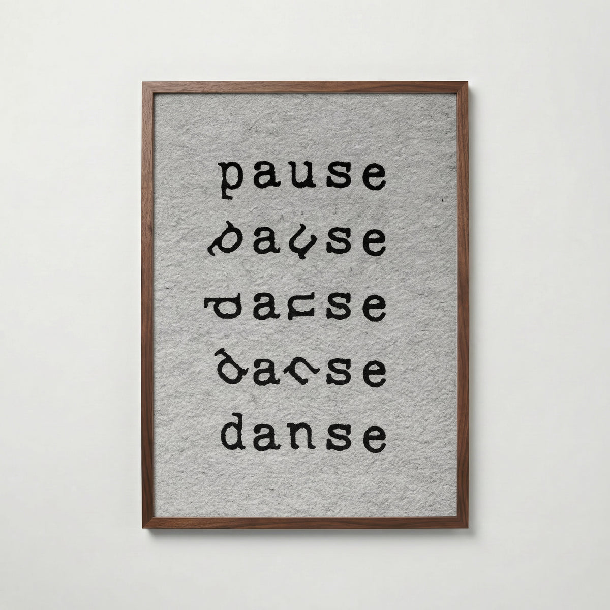 Pause Danse Poster – valnötsram