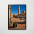 Marco Ricci Piazza del Campo Siena Poster – Sienas medeltida torg Piazza del Campo sett uppifrån