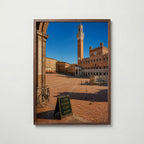 Marco Ricci Piazza del Campo Siena Poster – Sienas medeltida torg Piazza del Campo sett uppifrån