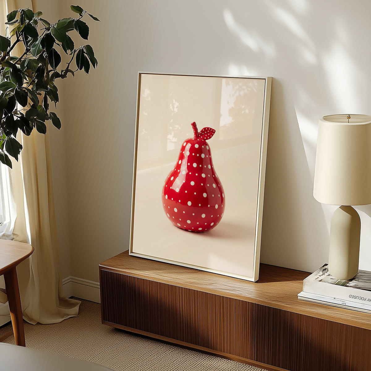 Polka Dot Pear Poster – i rum 5