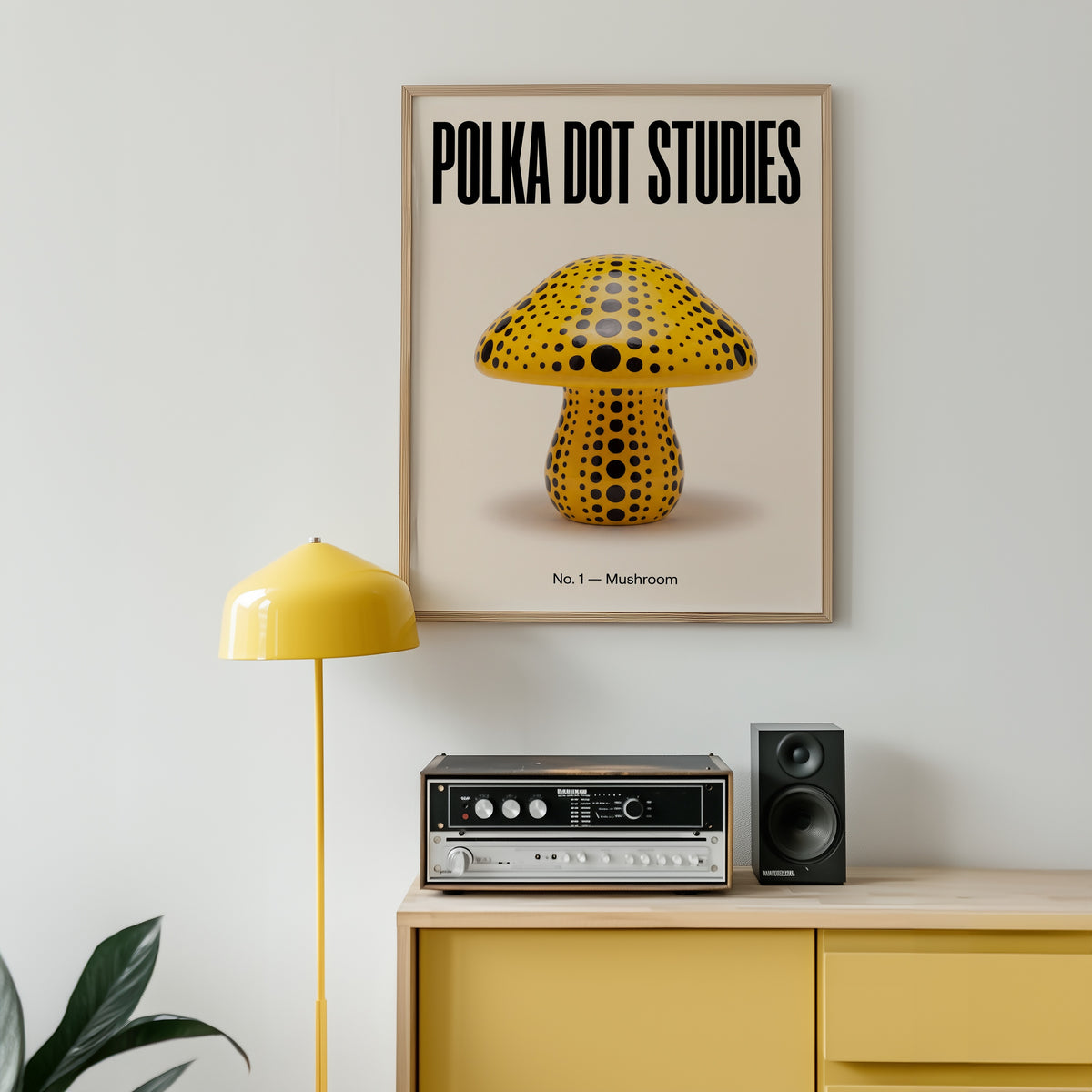 Polka Dot Mushroom Poster – i rum 2