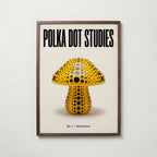 Polka Dot Mushroom Poster – valnötsram