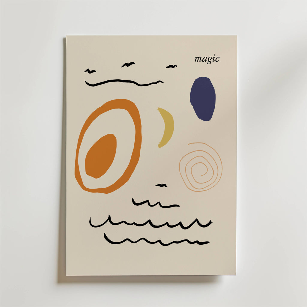 Magic Horizon – stilfullt konsttryck från Bozetto, tryckt på matt finpapper i hög tryckkvalitet