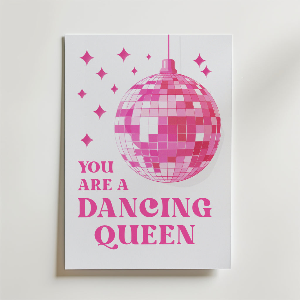 Storleksjämförelse för Dancing Queen Disco affisch – Bozetto erbjuder flera format