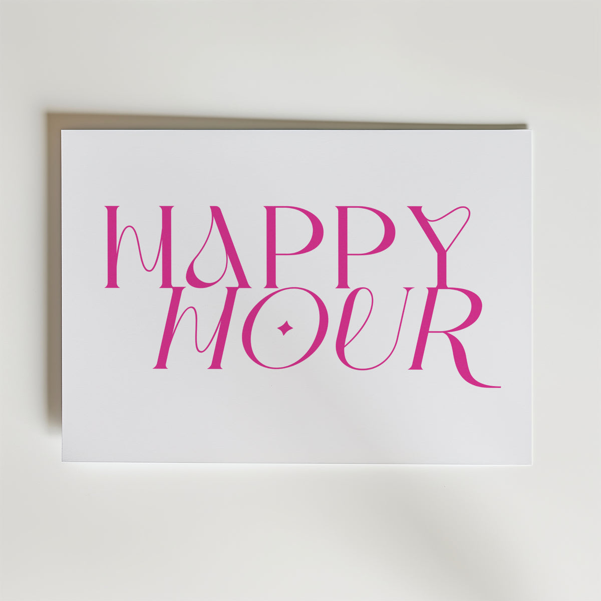 Happy Hour – stilfullt konsttryck från Bozetto, tryckt på matt finpapper i hög tryckkvalitet