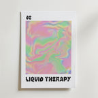 Storleksguide för Liquid Therapy Pastel Swirl – affisch från Bozetto i hög kvalitet