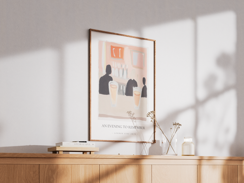 An Evening To Remember poster visualiserad på vägg – från Bozetto i hög kvalitet