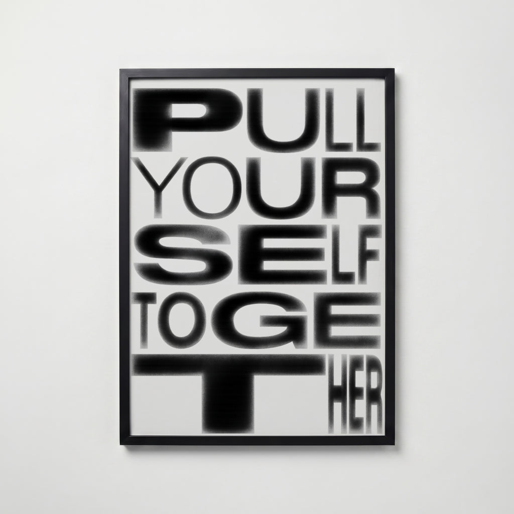 Hold It Together Poster – svart ram