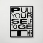 Hold It Together Poster – svart ram