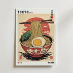 Bundle 2-pack Japandi Ramen Cat Delight – kuraterad postercollection som lyfter hemmet hos Bozetto