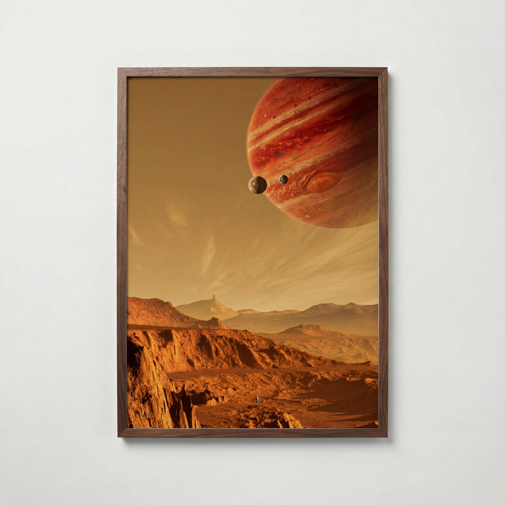 Red Horizon Poster i vardagsrumsmiljö