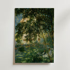 Claude Monet Relaxing In The Garden - canvas mockup