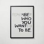 Chalked Reminder Poster – svart ram