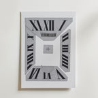 Roman Numeral Collage Poster – canvas utan passepartout