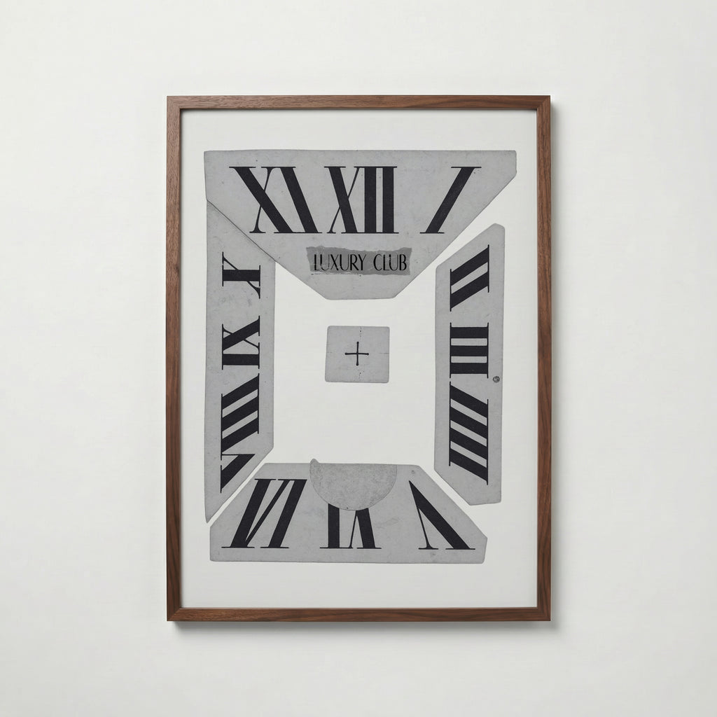 Roman Numeral Collage Poster – valnötsram