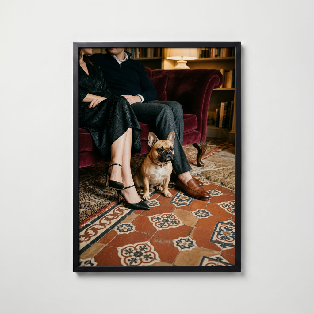 Salon Bulldog Poster i hemmiljö