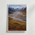 Plakat z doliną rzeki Sarek