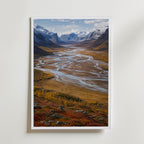 Plakat z doliną rzeki Sarek