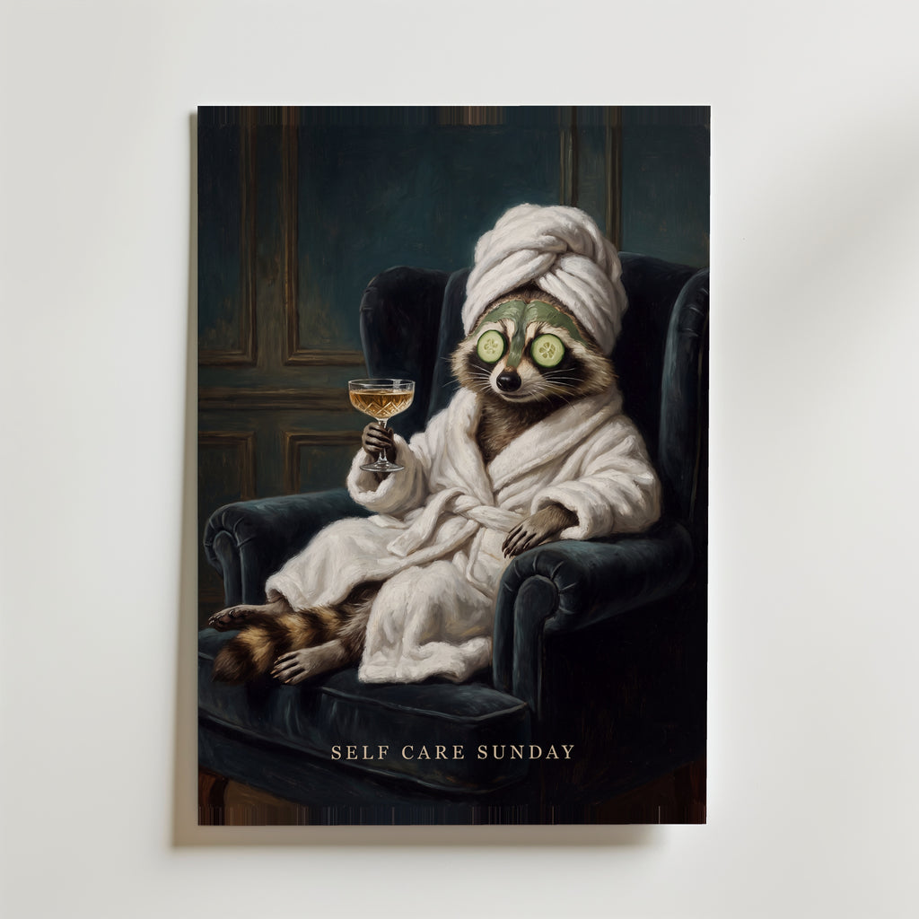 Self Care Sunday Poster – canvas utan passepartout