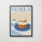 Semla – affisch med snyggt motiv, köp enkelt hos Bozetto i flera storlekar i hög tryckkvalitet