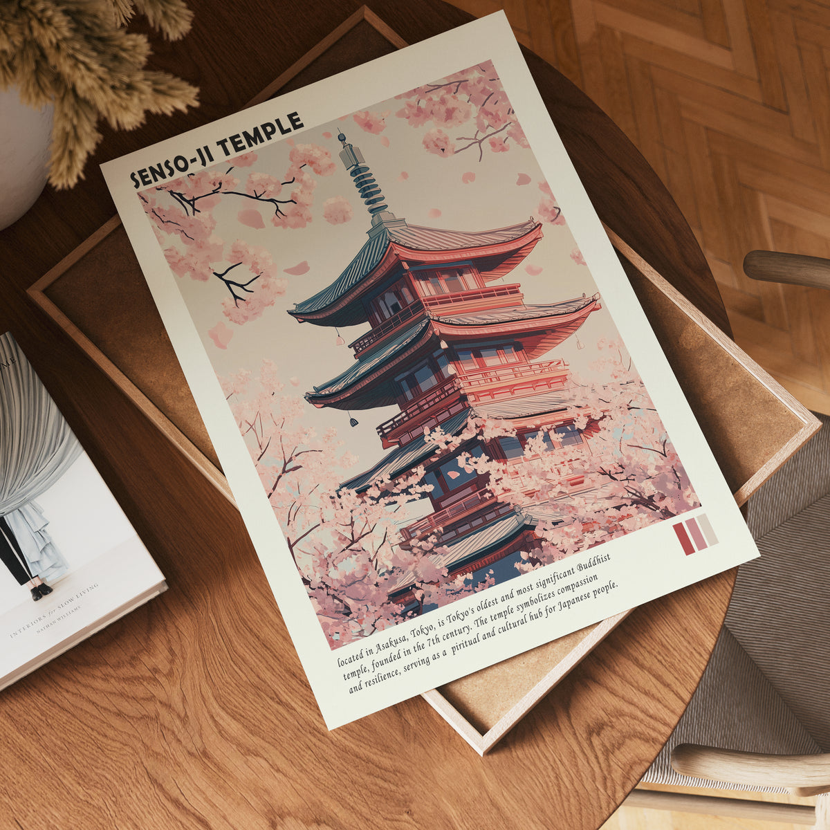 Tokyo Temple poster visad rakt fram – Bozetto affisch i hög tryckkvalitet i hög tryckkvalitet