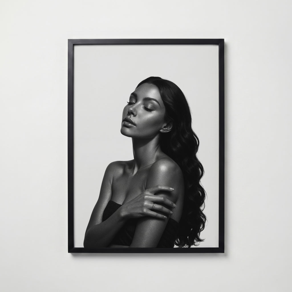 Luminous Profile Poster – svart ram