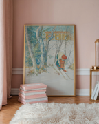Carl Larsson Skidloperskan – affisch med stilfullt motiv från Bozetto i hög kvalitet