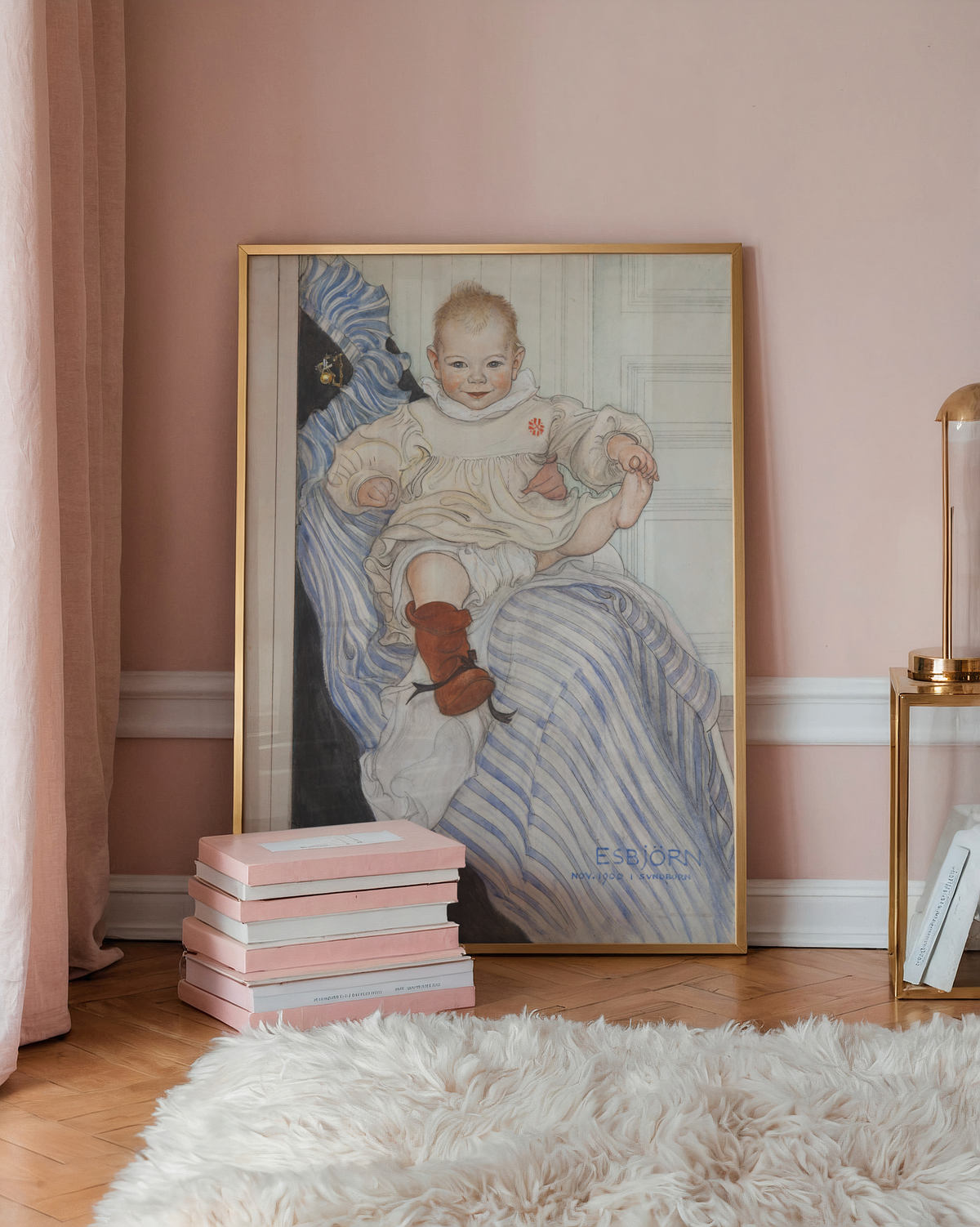 Carl Larsson Esbjörn poster visad rakt fram – Bozetto affisch i hög tryckkvalitet