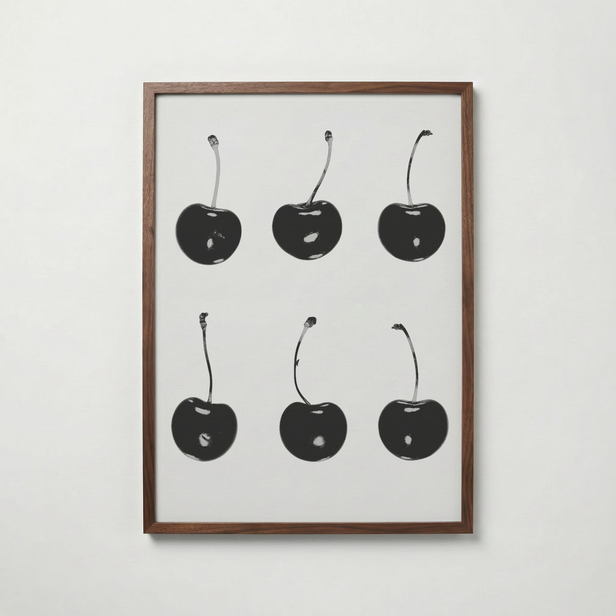 Six Black Cherries Poster – valnötsram