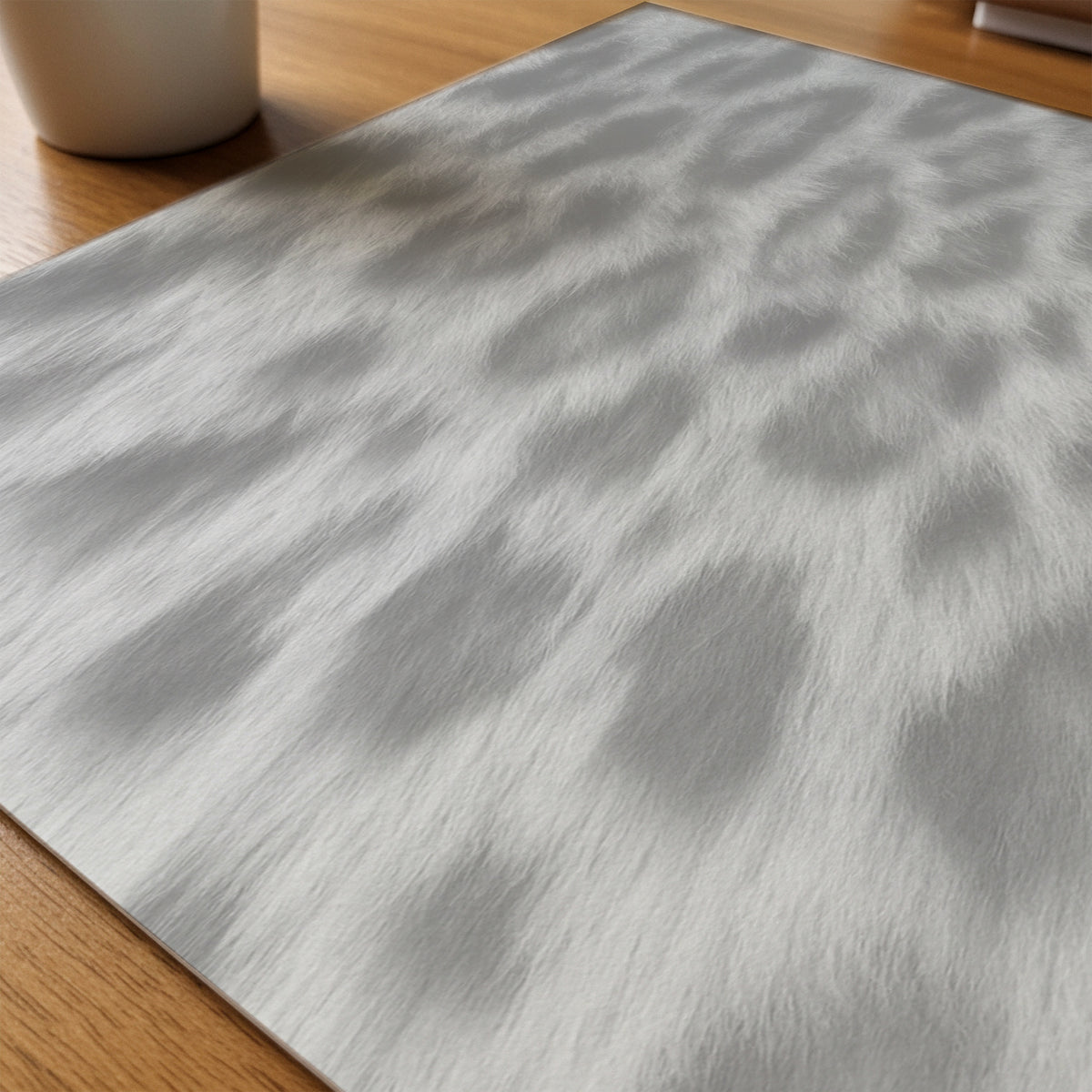 Frosted Leopard Fur Poster – närbild på papper