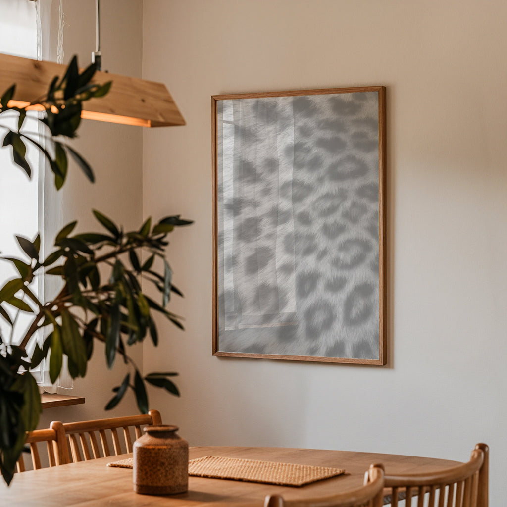 Frosted Leopard Fur Poster – i rum 2
