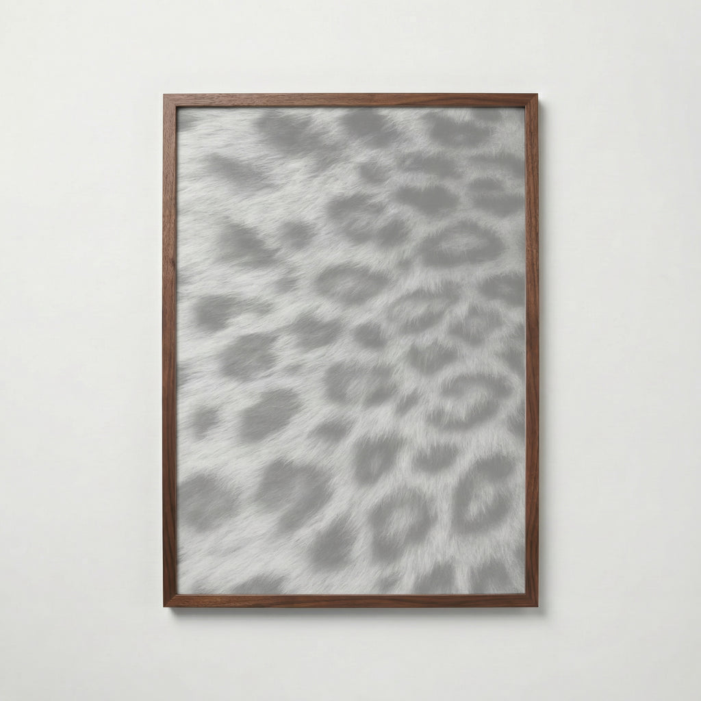 Frosted Leopard Fur Poster – valnötsram