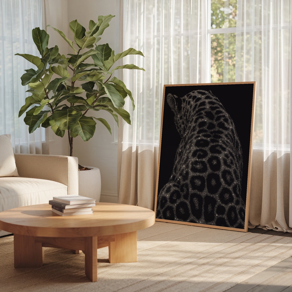 Stardust Leopard Poster – i rum 1