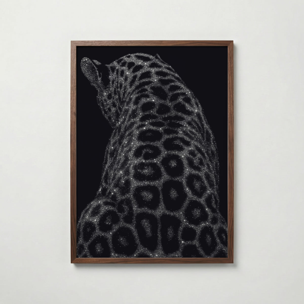 Stardust Leopard Poster – valnötsram