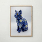 Starry Night Cat Sculpture Poster – ekram