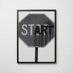 Start With Art Poster – svart ram
