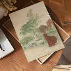 Carl Larsson Stina 1895 poster visad rakt fram – Bozetto affisch i hög tryckkvalitet