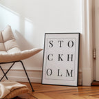 Stockholm Versaler Poster – i rum 1