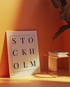 Stockholm Versaler Poster – i rum 3