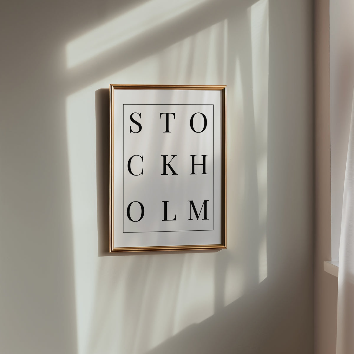 Stockholm Versaler Poster – i rum 5