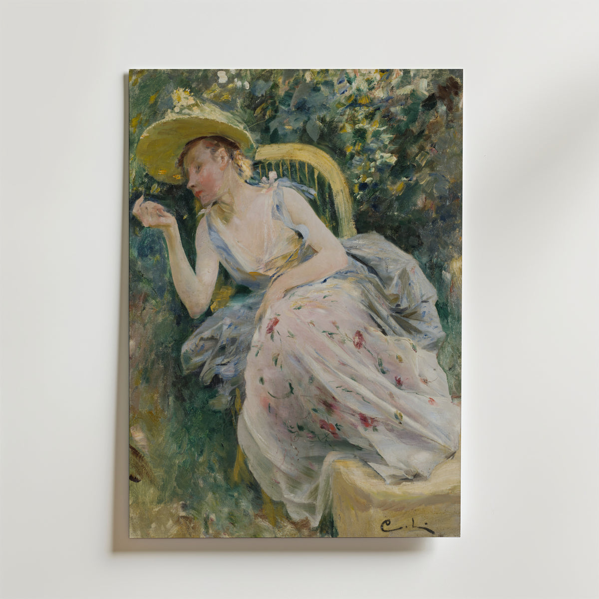 Carl Larsson Study for Rokoko – stilfullt konsttryck från Bozetto, tryckt på matt finpapper