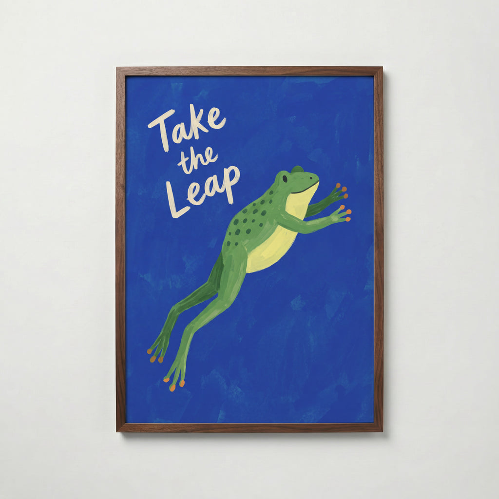 Take the Leap Poster – valnötsram
