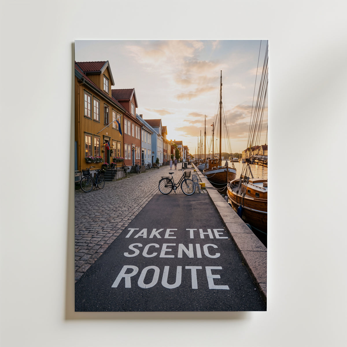 Take the Scenic Route Poster – canvas utan passepartout