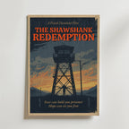 The Shawshank Redemption – stilfullt konsttryck från Bozetto, tryckt på matt finpapper