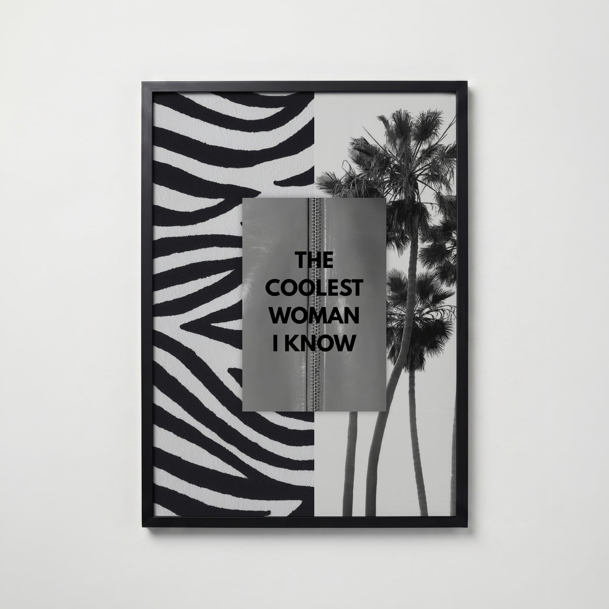 The Coolest Woman Poster – svart ram